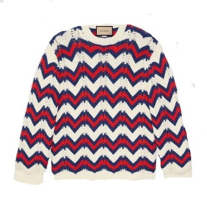 Gucci Chevron Knit Sweater