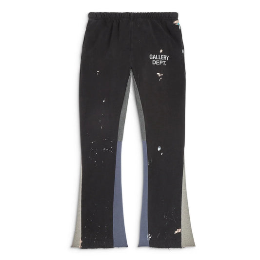 Gallery Dept. Logo Flare Sweatpants 'Washed Black'