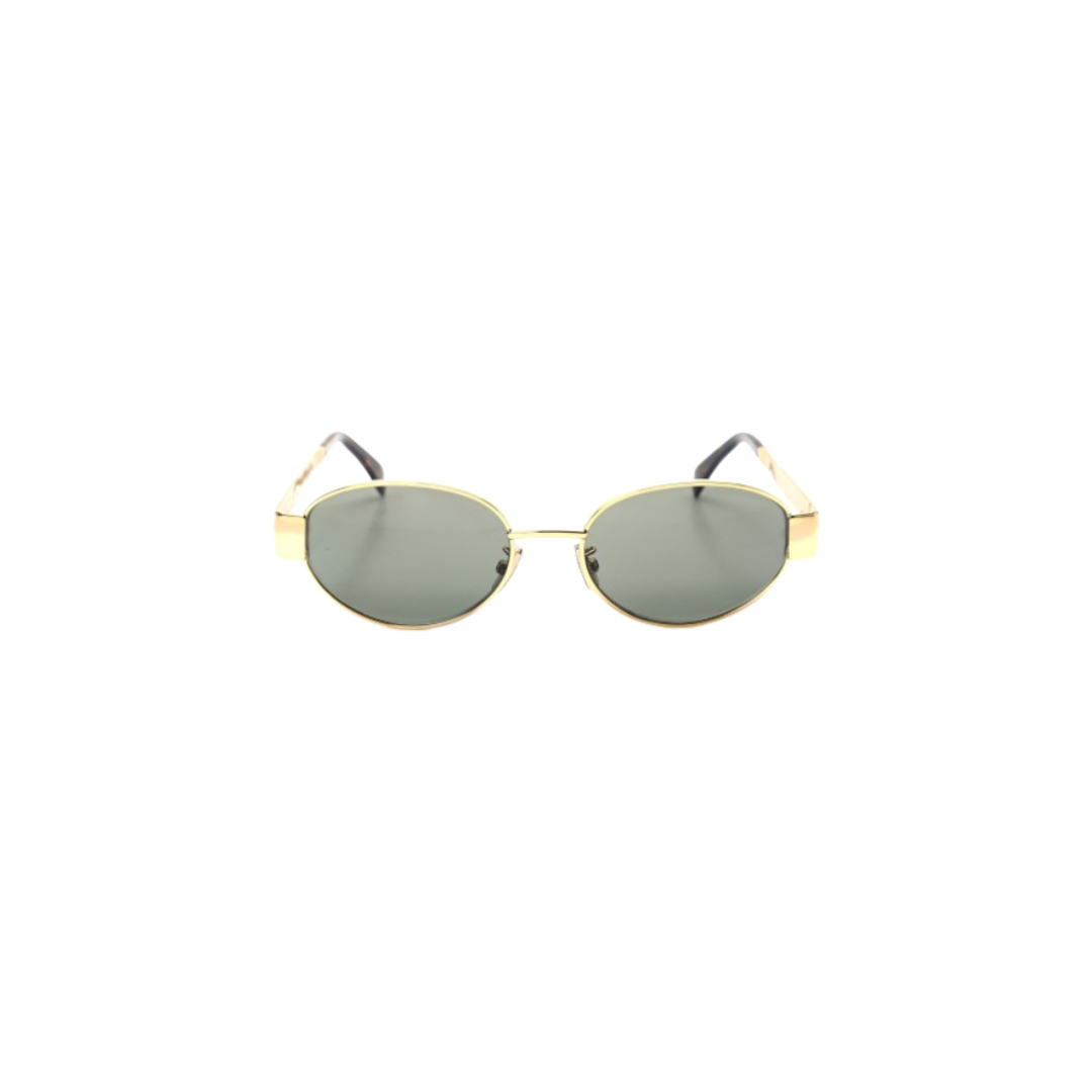 Celine 'Triomphe' Oval Sunglasses