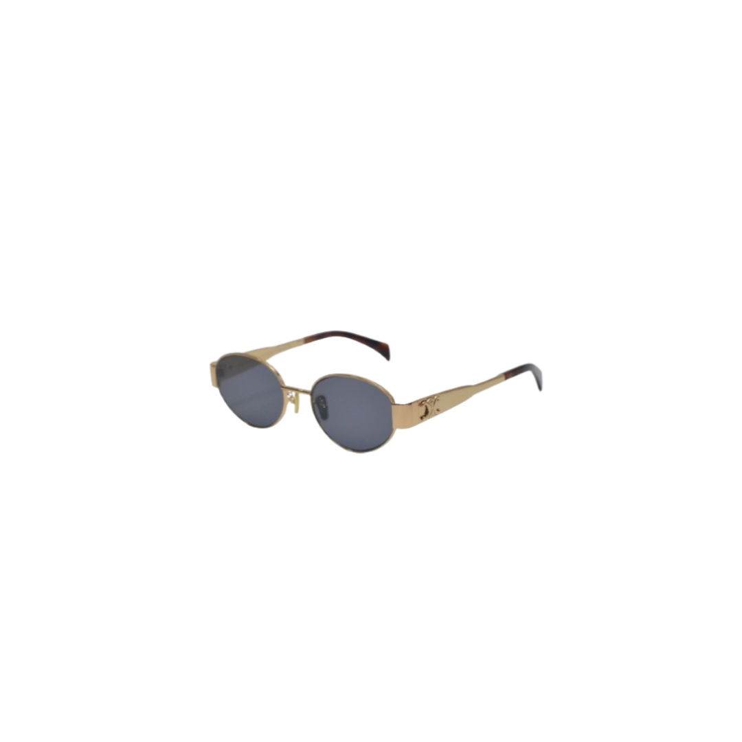 Celine 'Triomphe' Oval Sunglasses