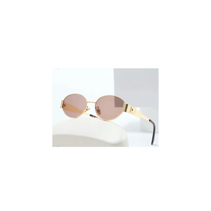 Celine 'Triomphe' Oval Sunglasses