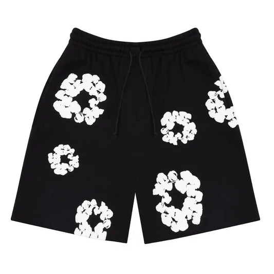 Denim Tears The Cotton Wreath Shorts 'Black'