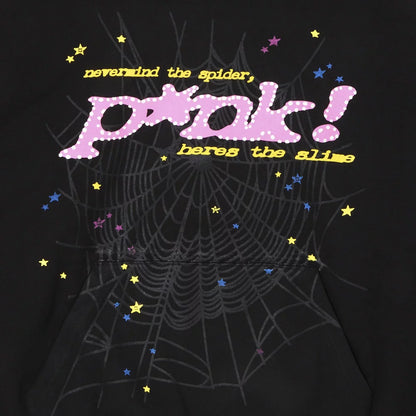 Sp5der P*nk Hoodie 'Black'