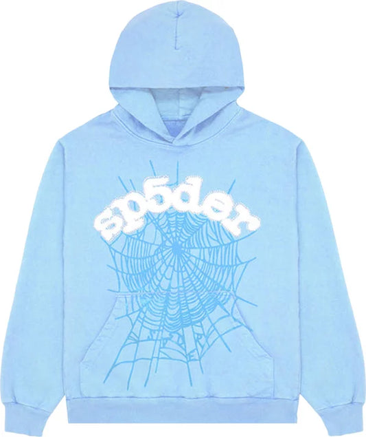 Sp5der Web Hoodie 'Sky Blue'