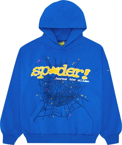 Sp5der TC Hoodie 'Blue'